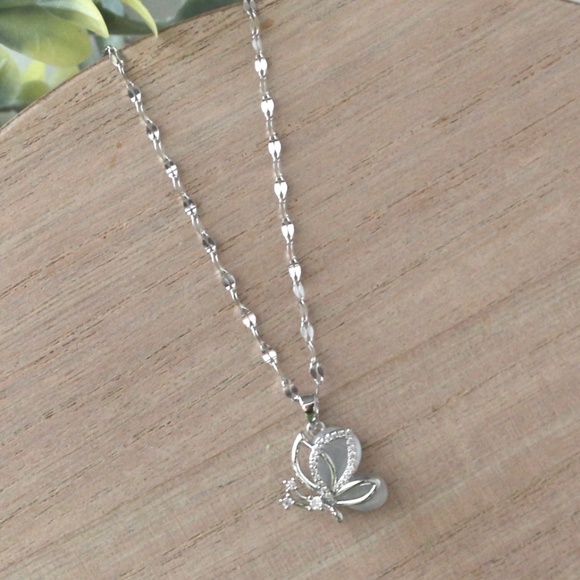 Jewelry - Stainless Steel Butterfly Pendant Necklace
